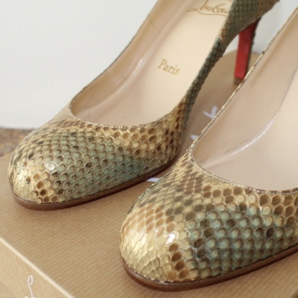 Christian Louboutin Multicolor Python Heels - Picture 8 of 12